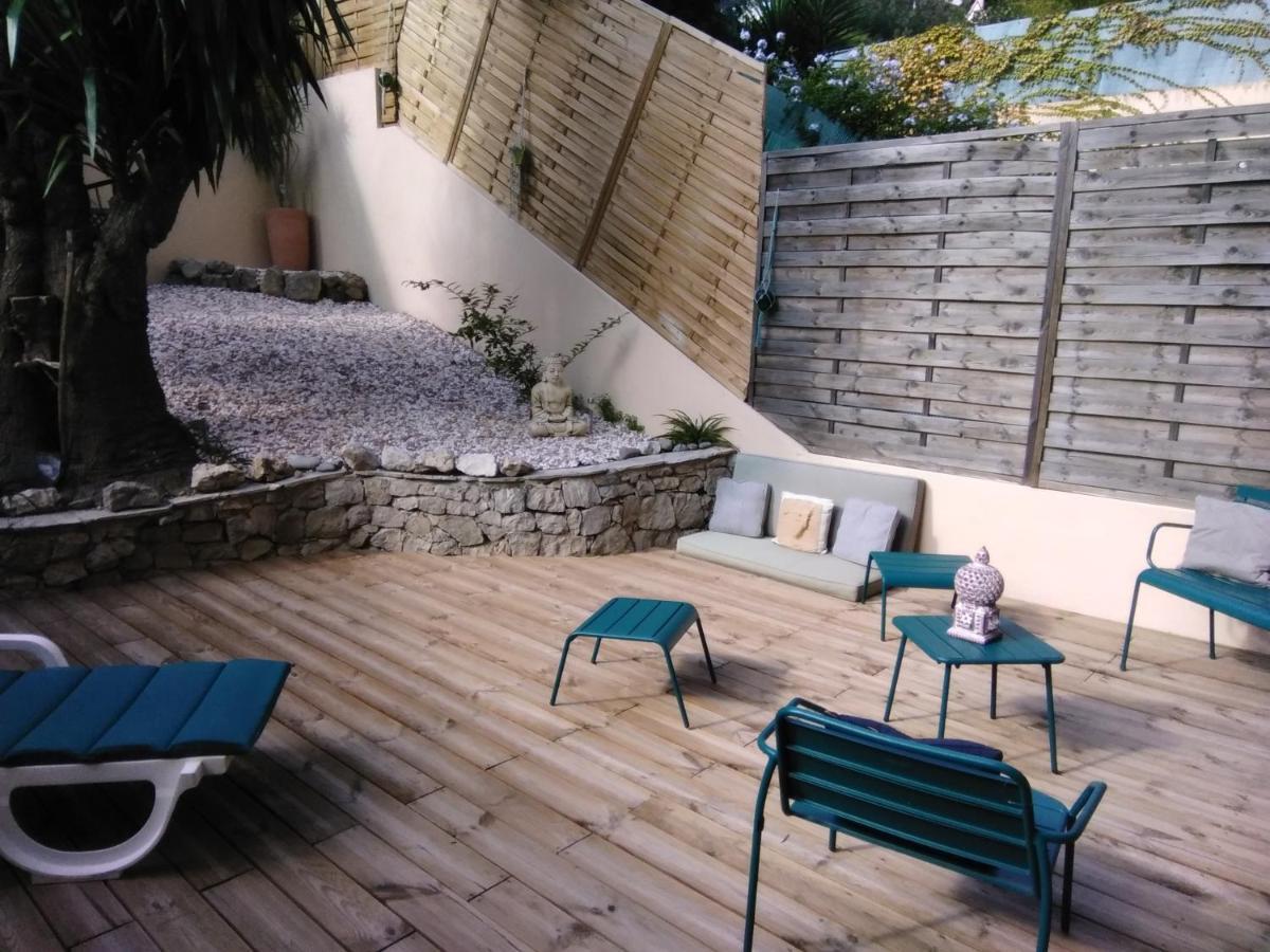 Nice- Gairaut - Jardin Prive- Grand F1 Lumineux-Piscine Collective エクステリア 写真