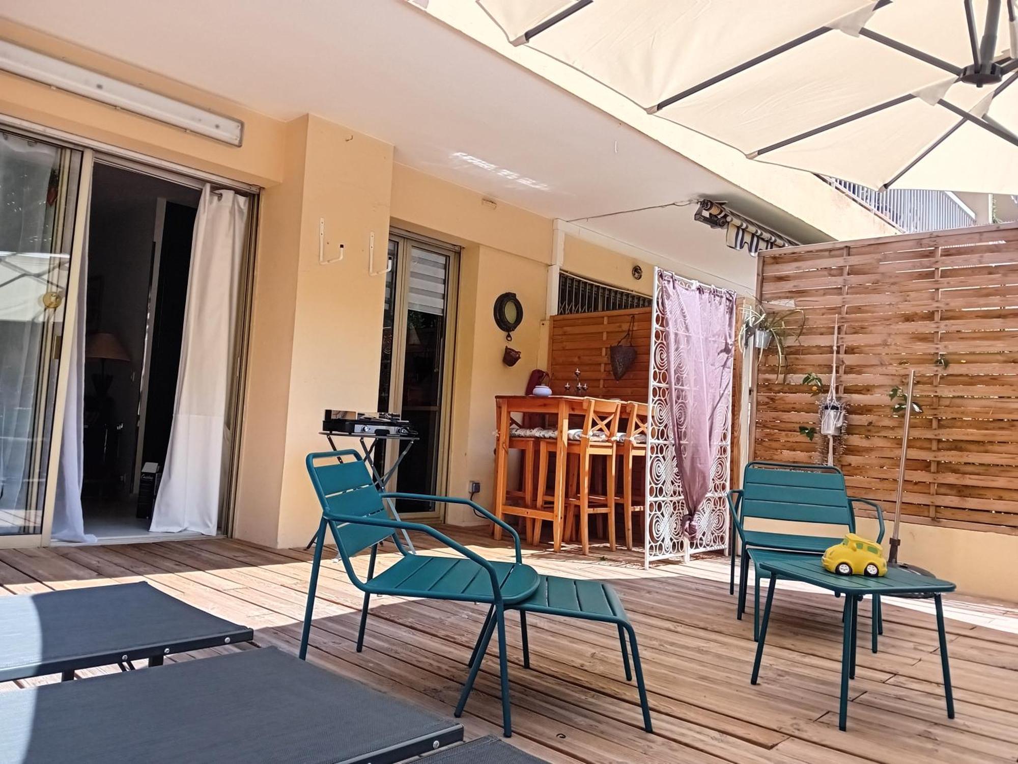 Nice- Gairaut - Jardin Prive- Grand F1 Lumineux-Piscine Collective エクステリア 写真
